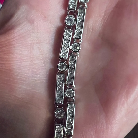 Kenneth Jay Lane Vintage CZ and Faux Pearls Drop Necklace - Picture 5 of 6